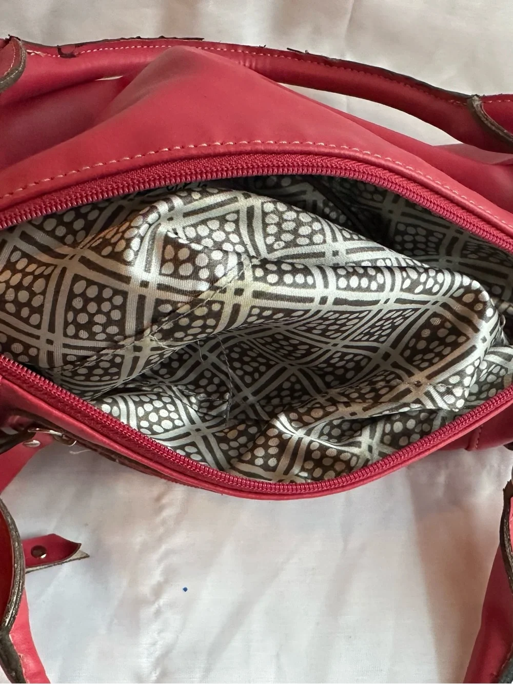 Coral Vegan top handle bag Emilie M brand